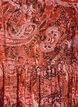 Viscose midi-jurk met paisleyprint, Oranje, Packshot image number 2