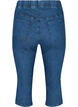 Driekwart broek in katoenmix, Dark blue denim, Packshot image number 1