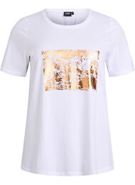 FLASH - T-shirt met print, Wit