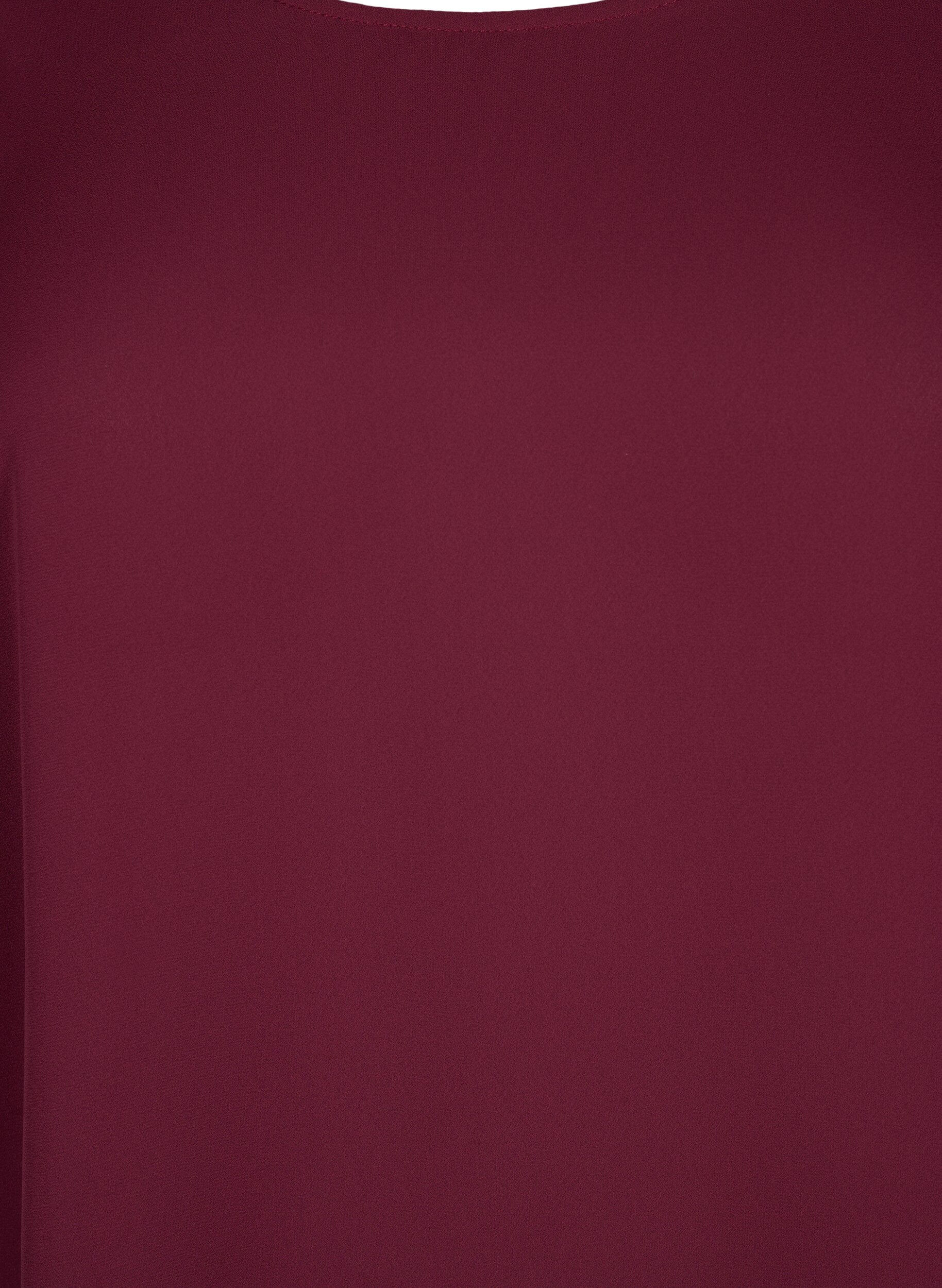 Zizzi Blouse met kruis detail op de achterkant, Port Royal, Packshot image number 2