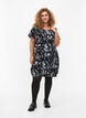 Bedrukte katoenen jurk met korte mouw, , Model image number 1