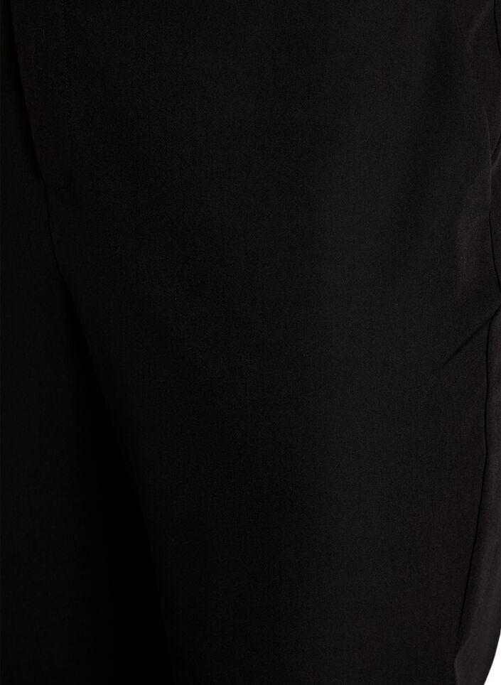 Broek met zakken en rechte pijpen, Zwart, Packshot image number 3