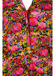 Gebloemde viscose tuniek met 3/4 mouwen, Neon Flower Print, Packshot image number 2