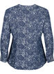 Spijkerblouse met rozenpatroon, Denim Rose AOP, Packshot image number 1