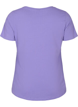 Basic t-shirt in effen kleur met katoen, Veronica, Packshot image number 1