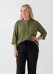 Tuniek met 3/4 mouwen, Groen, Model image number 0