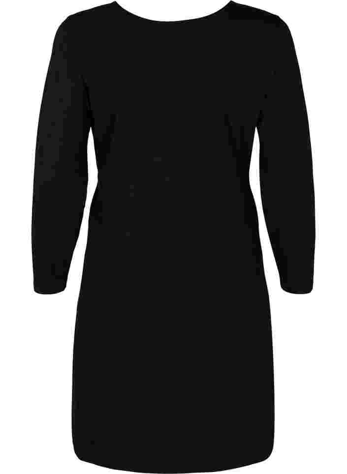 Zwangerschapsjurk in katoen, Black, Packshot image number 1