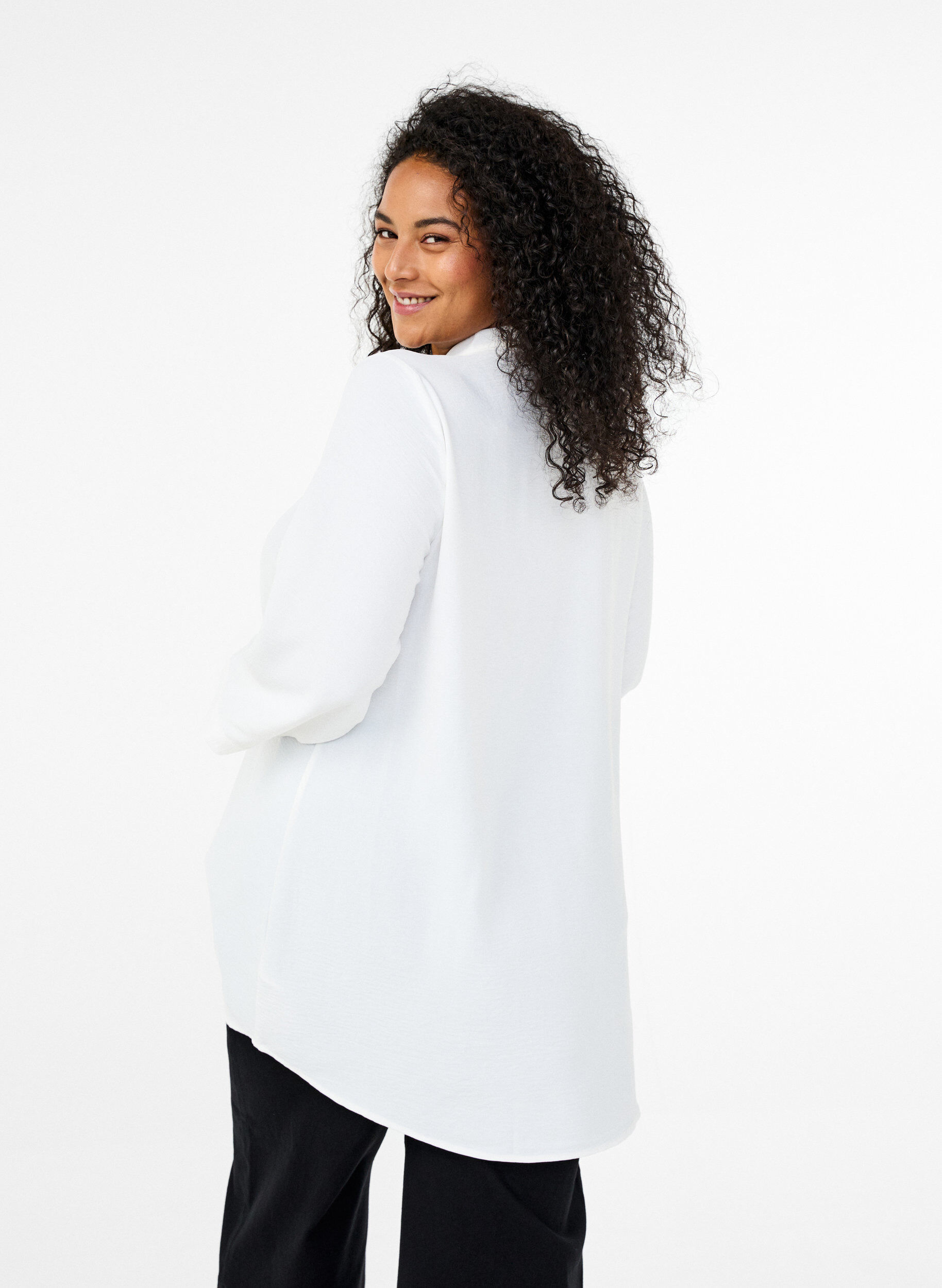 ZizziTuniek met 3/4 mouwen, Vanille, Model image number 2