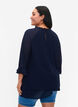 Blouse met asymmetrische onderkant en 3/4 mouwen, Navy Blazer, Model image number 1