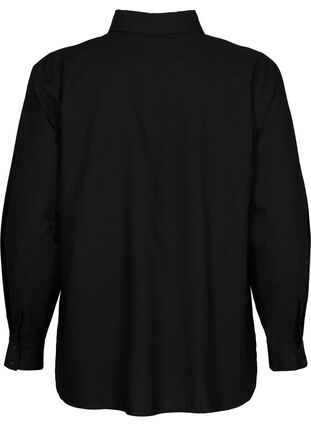 Katoenen overhemd met broderie anglaise, Black, Packshot image number 1