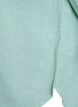 Linnen en viscose shirt met 3/4 mouwen, Groen, Packshot image number 3