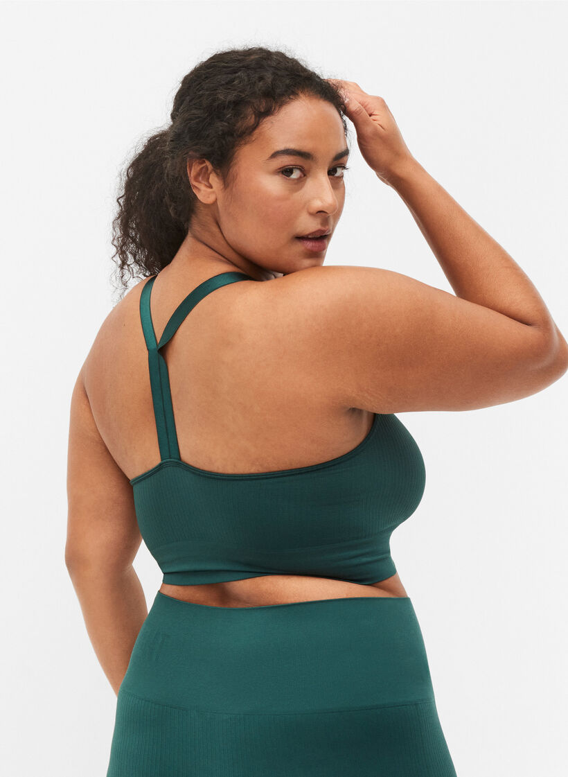 Naadloze sportbeha in ribkwaliteit, Pine Grove, Model image number 1