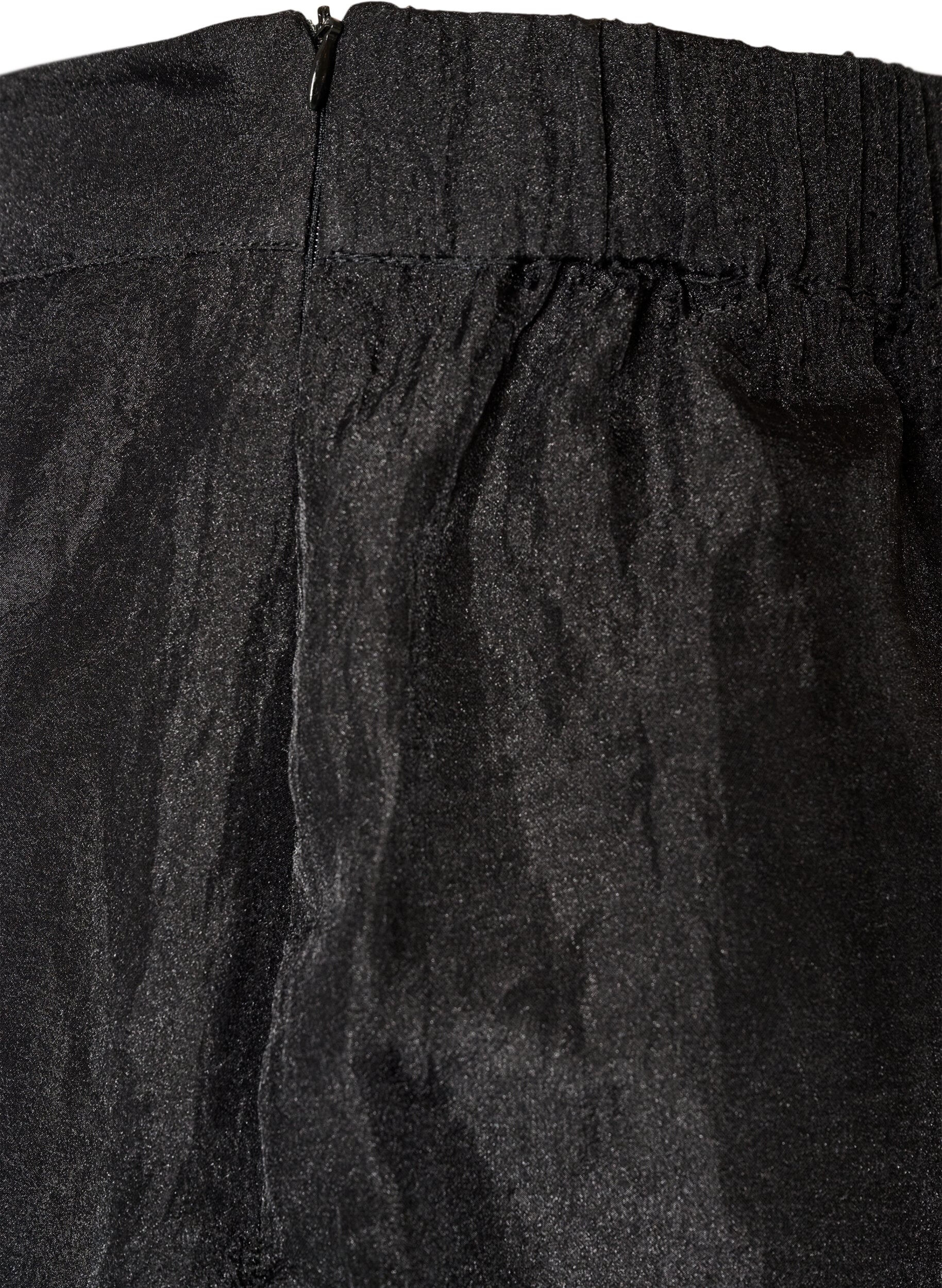 ZizziLange rok in organza-look, Zwart, Packshot image number 4
