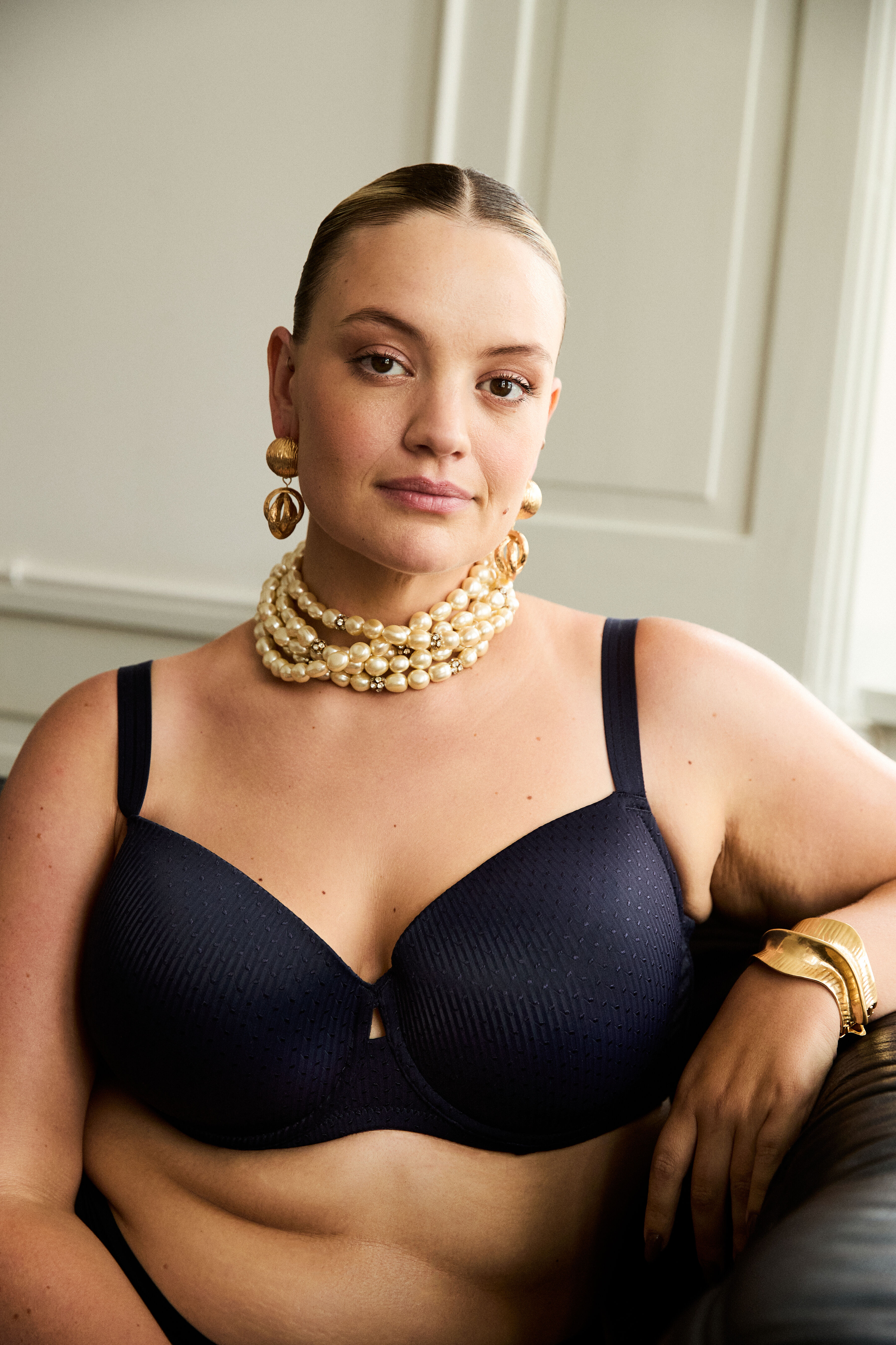 Beugel-BH met patroon, , Model