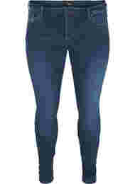 Super slim fit Amy jeans met hoge taille, Dark blue