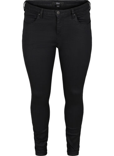Super slim Amy jeans met hoge taille, Black, Packshot image number 0