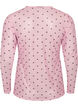 Mesh blouse met print, Roze, Packshot image number 1