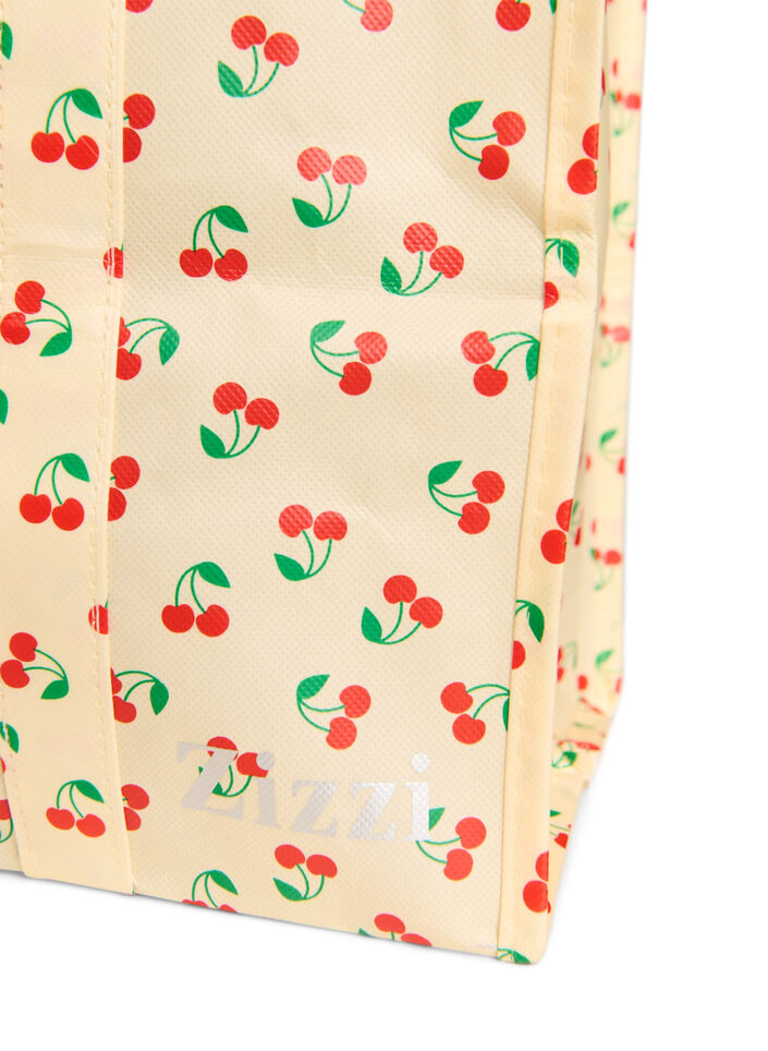 Shoppingtas met ritssluiting, Geel, Packshot image number 2