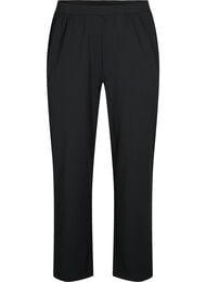 Broek met rechte pasvorm, Zwart