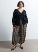 Cardigan met 2-wegritsluiting, Zwart, Model image number 1