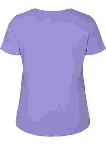Basic t-shirt in effen kleur met katoen, Veronica, Packshot image number 1