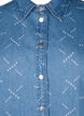 Losvallend spijkerjasje met patroon, Light blue denim, Packshot image number 2