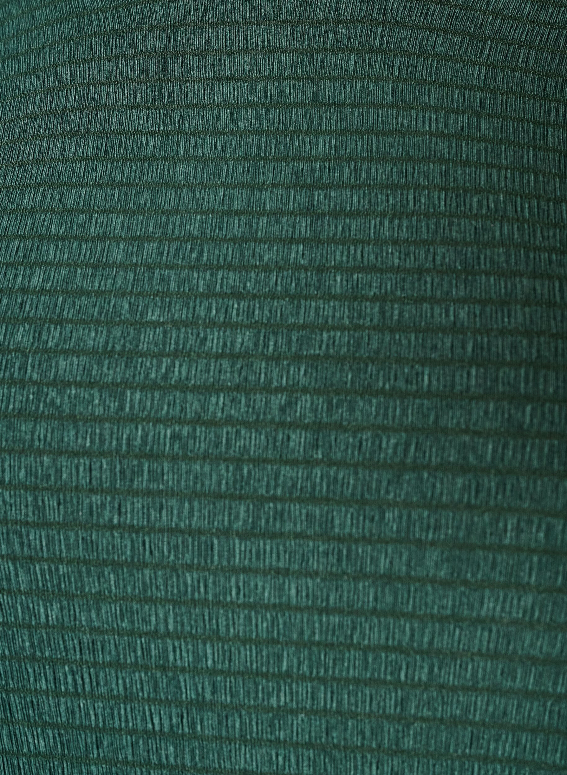 ZizziBlouse met structuur en golvende randen, Groen, Packshot image number 2