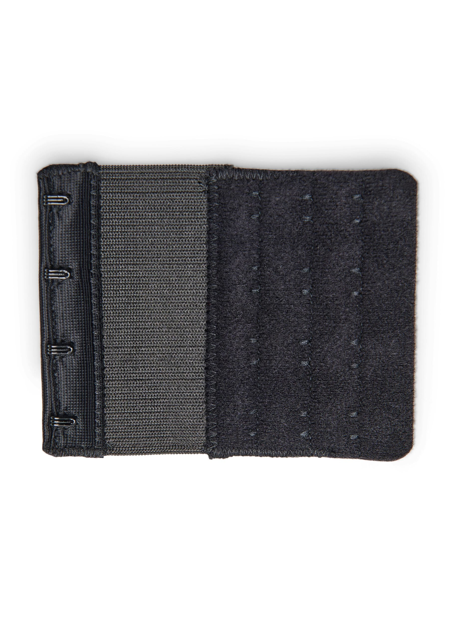 ZizziBeha verlengstuk met 6 haken, Zwart, Packshot image number 0