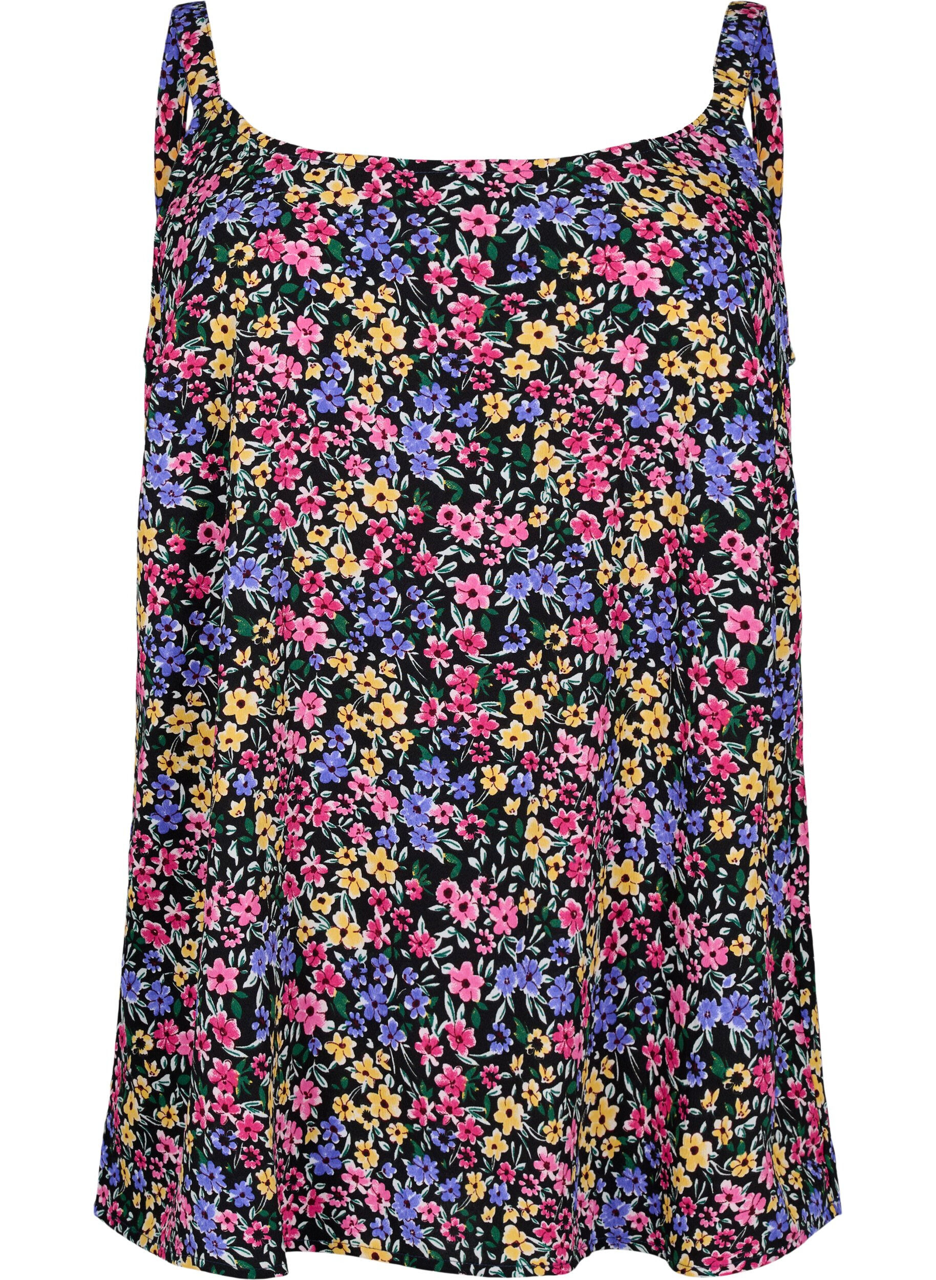 Zizzi FLASH - Top met print, Multi Flower, Packshot image number 0
