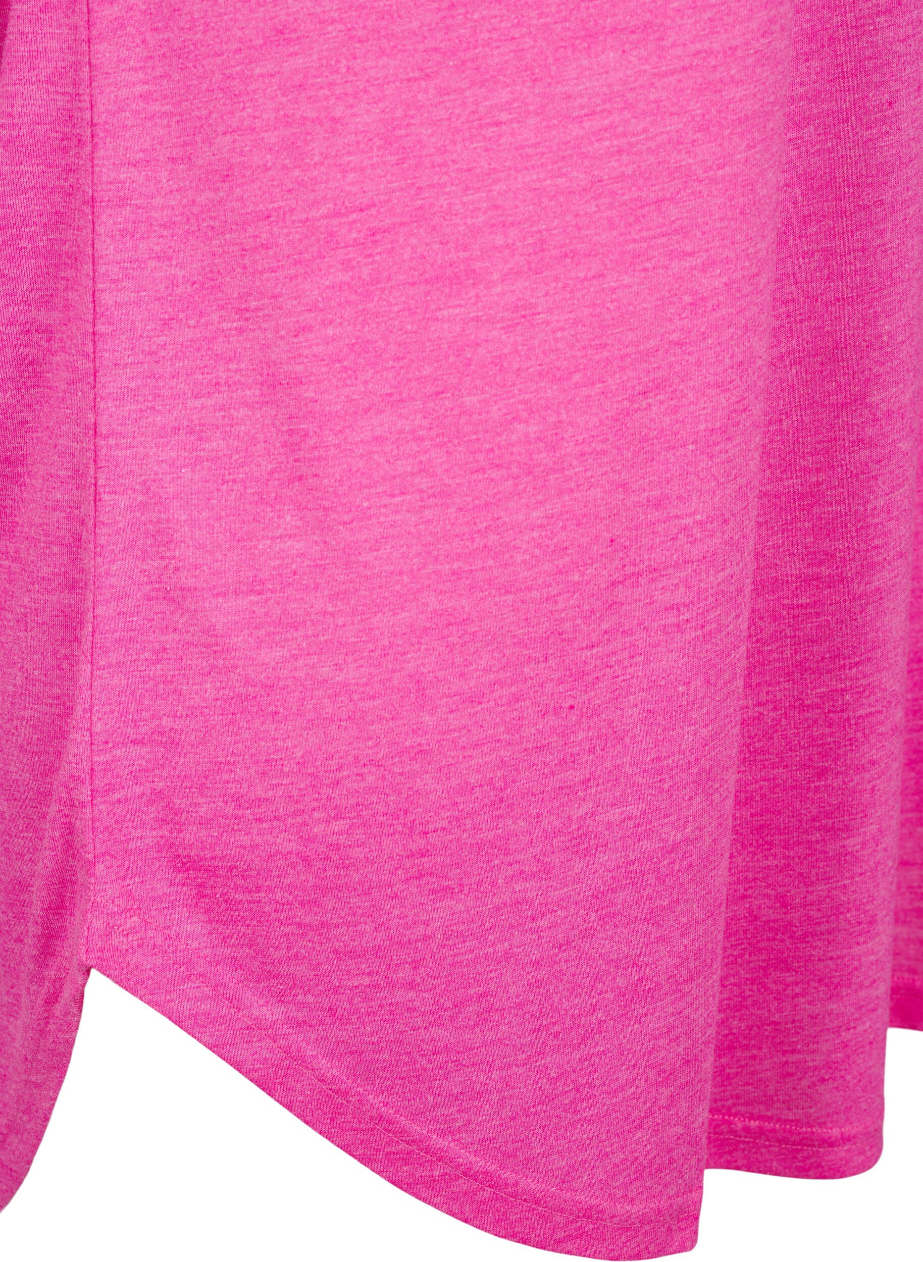 Zizzi Nachtjapon met korte mouwen en tekstopdruk, 9990, Packshot image number 3