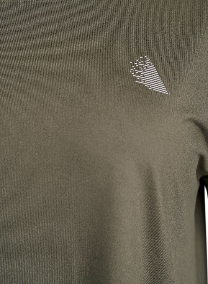 Effen gekleurd trainingsshirt, Groen, Packshot image number 2