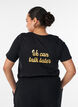 T-shirt met motief, Zwart, Model image number 2