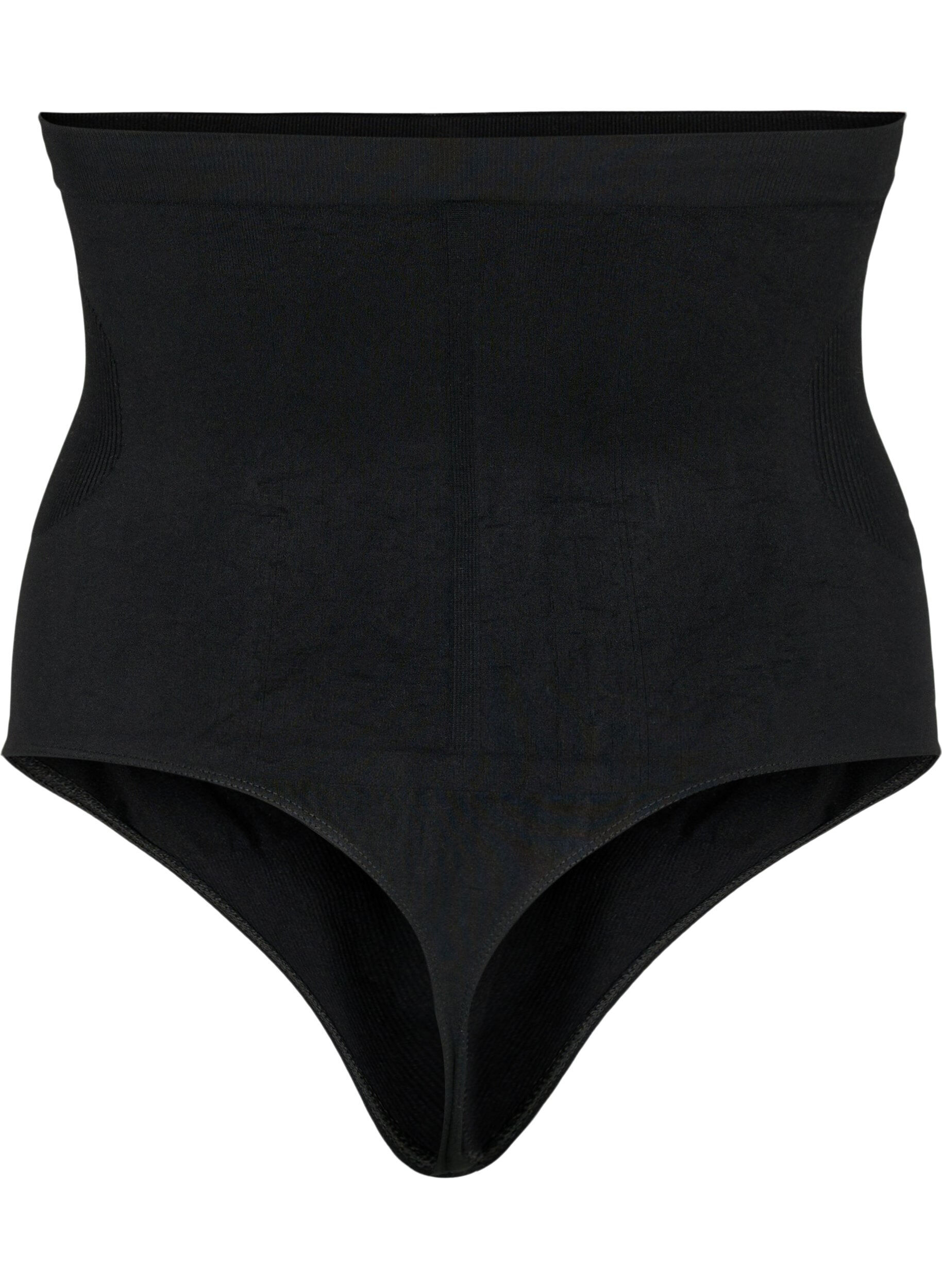 Zizzi Shapewear string met hoge taille, Zwart, Packshot image number 1