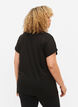 Trainings-T-shirt met ronde hals, Black, Model image number 1