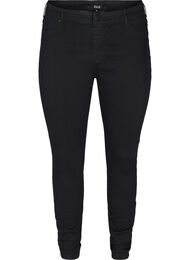Katoenmix jeggings, Zwart