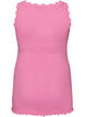 Top met kant, Roze, Packshot image number 1