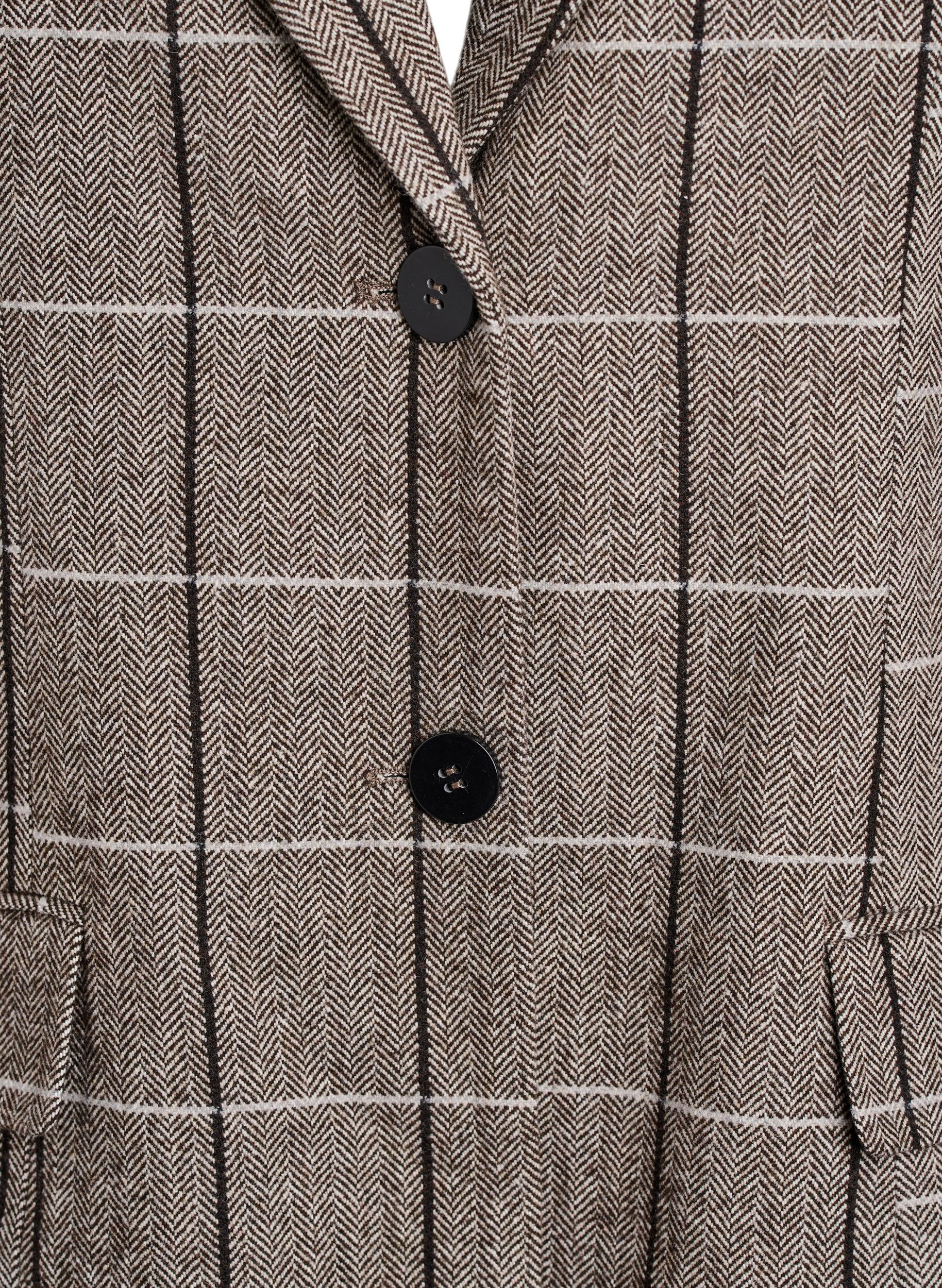 ZizziKlassieke geruite blazer, Grijs, Packshot image number 2