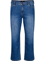High-waisted Gemma jeans met een regular fit, Blauw