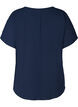 Top met korte mouwen en ronde hals, Blauw, Packshot image number 1