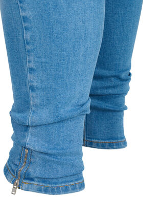 Super slim Amy jeans met rits, Light blue, Packshot image number 3