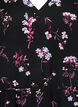 Korte jurk met bloemenprint, Zwart, Packshot image number 2