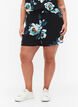 Losse shorts van viscose, Black Big Flower, Model image number 2