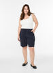 Losse katoenen short met zakken, Blauw, Model image number 1