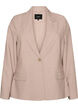 Klassieke blazer met knoopsluiting en zakken, Beige, Packshot image number 0