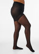 Push-up panties 50 denier met hartpatroon, Zwart, Packshot image number 0