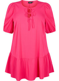 Tuniek van viscose met strikjes, Bright Rose