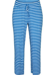 Gestreepte pyjamabroek met een high waist en wijde pijpen, 2387