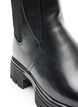 Chelsea boot met een chunky zool en geribde panelen, Zwart, Packshot image number 2