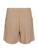 High-waisted mousseline katoen shorts, Beige, Packshot image number 1