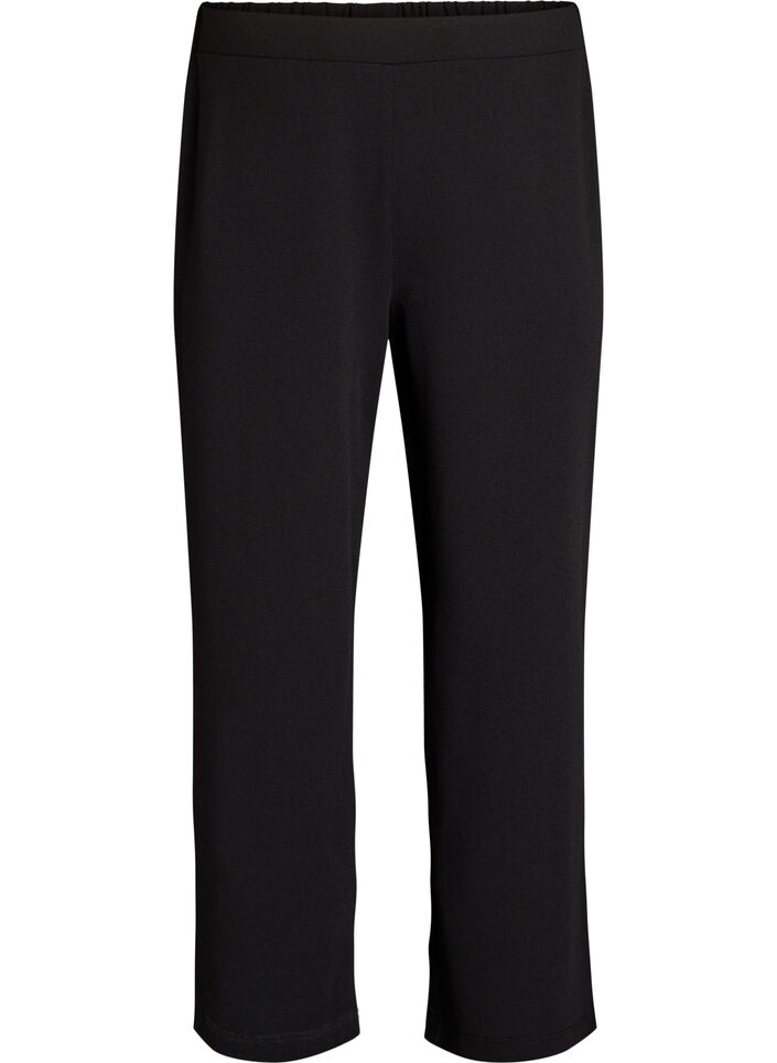 Broek met wijde pijpen, Zwart, Packshot image number 0